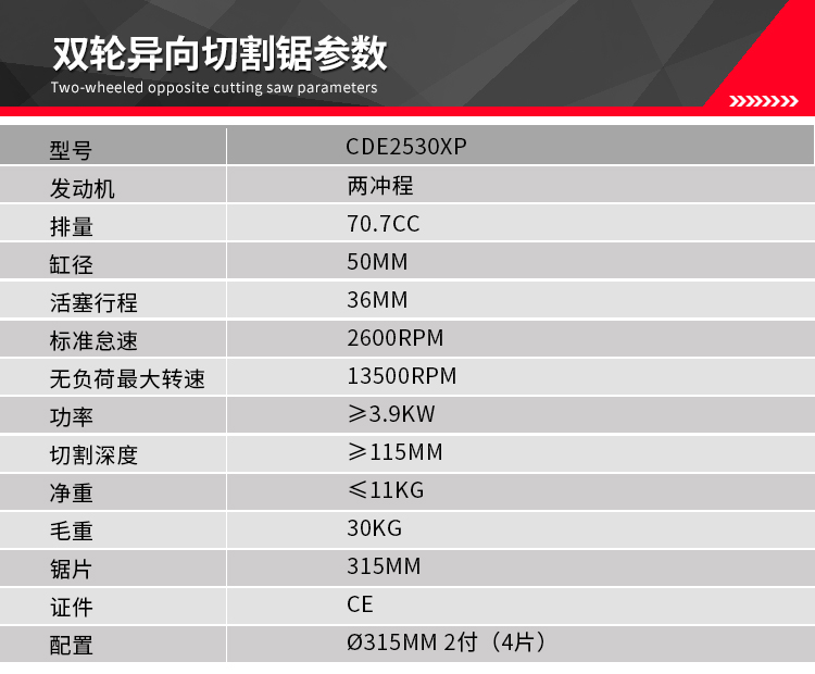 胡斯華納電動切割鋸K770(圖4)